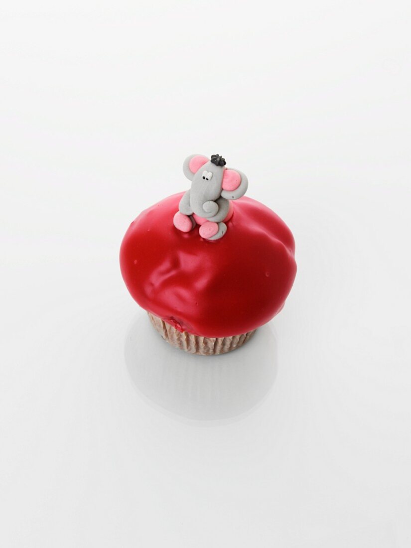 Cupcake mit Elefant