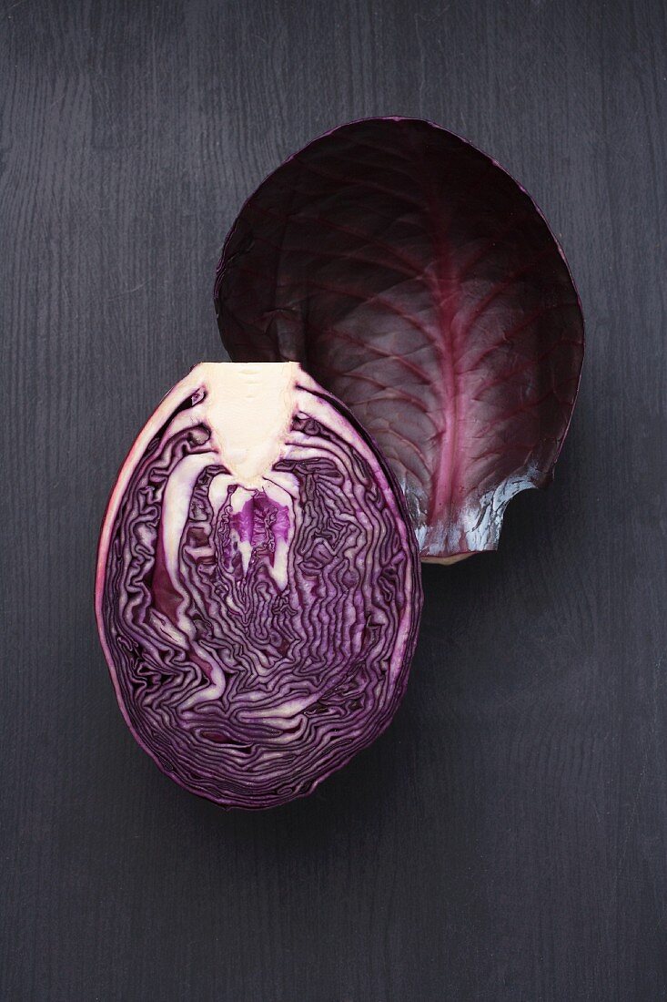 Half a red cabbage