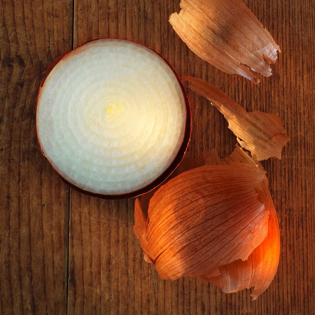 An onion with skin