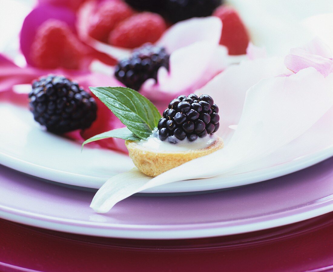 Mini berry tartlets