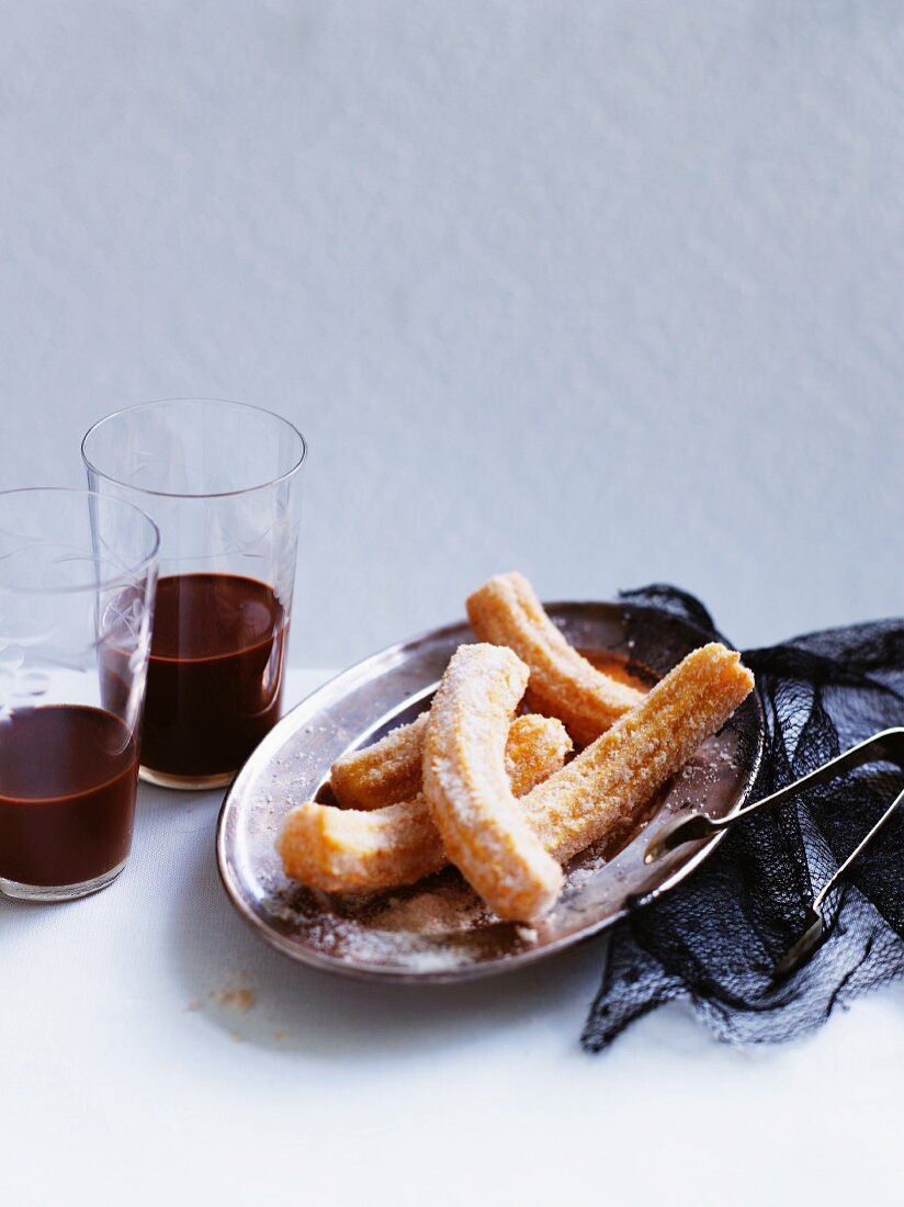 Churros (deep-fried choux pastries)