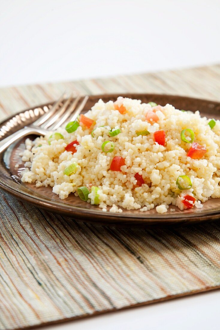 Couscous with Tomatoes and Scallions