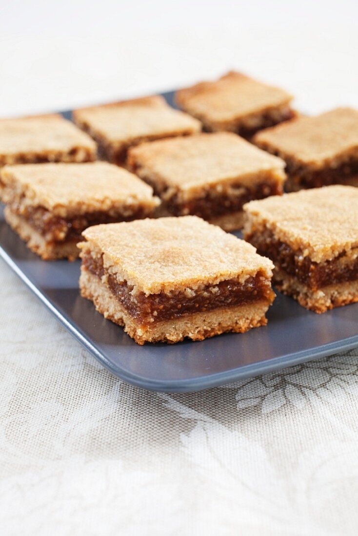 Fig Bars on a Platter