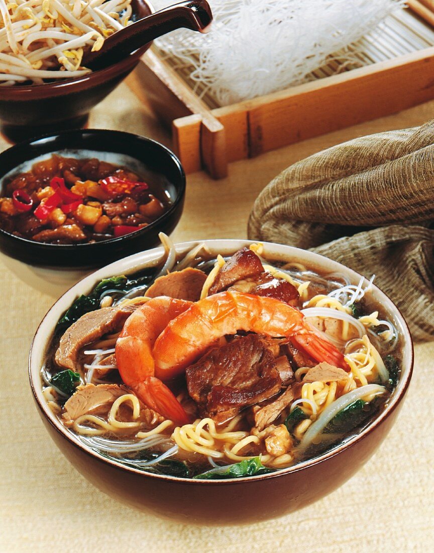 Malaysian noodle soup