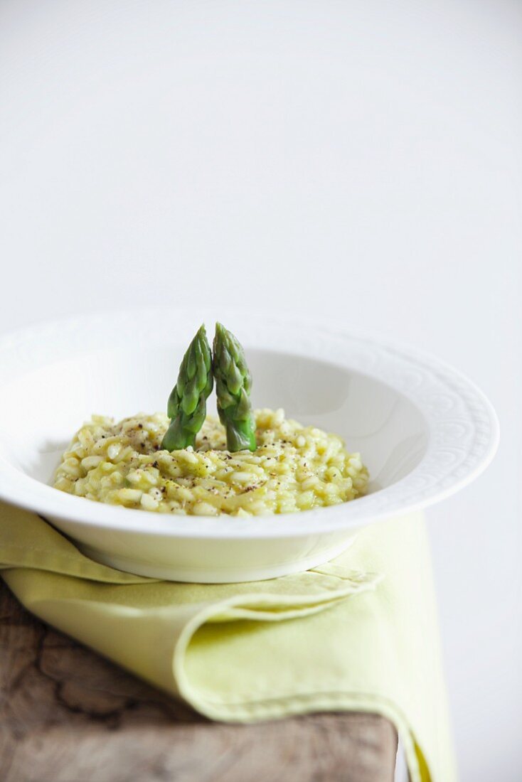 Asparagus risotto