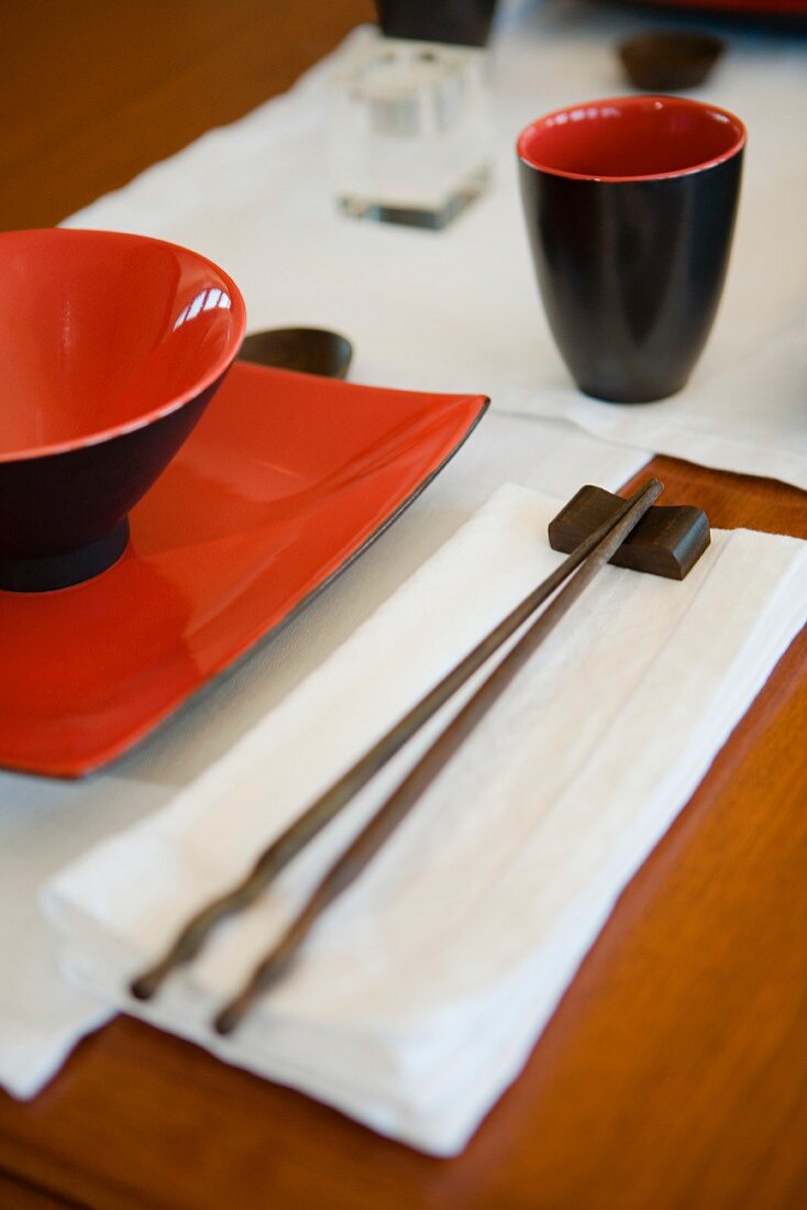 Asian place-setting