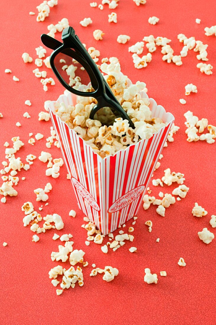 Popcorn and glasses