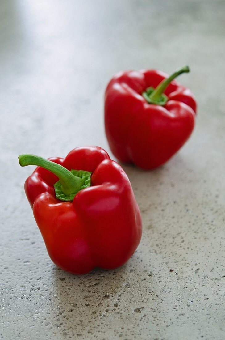 Two red peppers