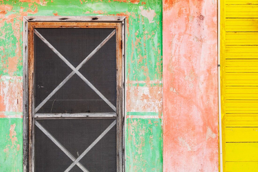 Colourful building facade