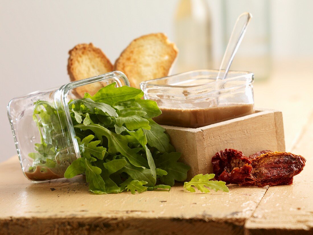 Zutaten für Brotsalat