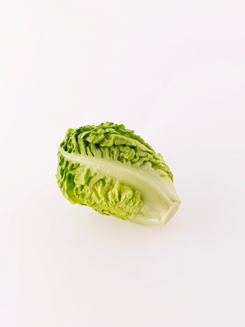 A lettuce leaf