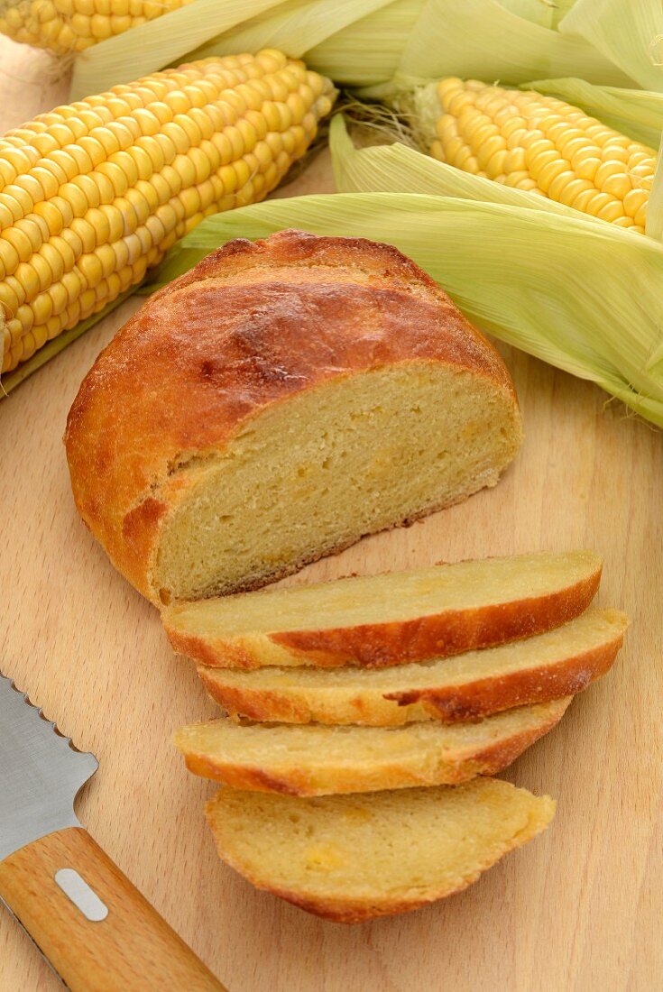 Sliced cornbread