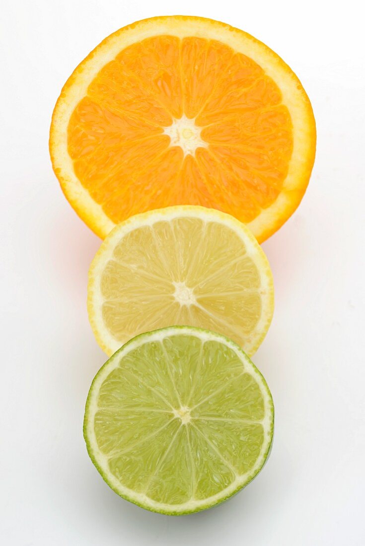 Orange, lemon and lime