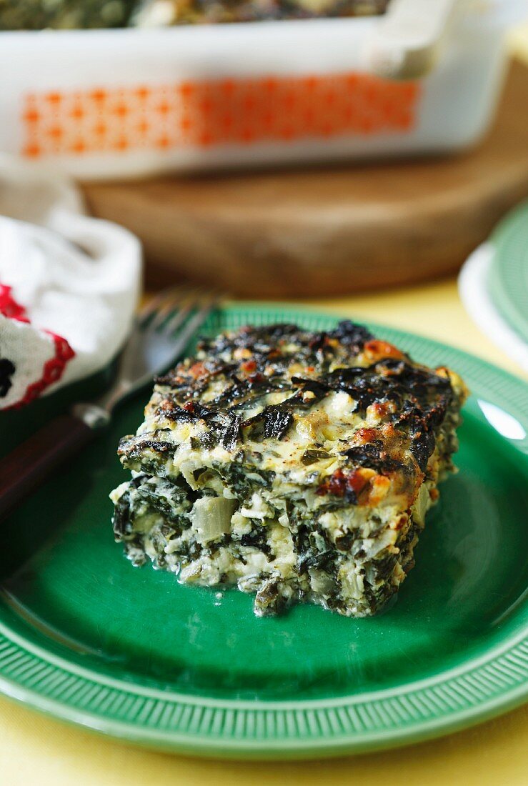 Spinach and feta frittata