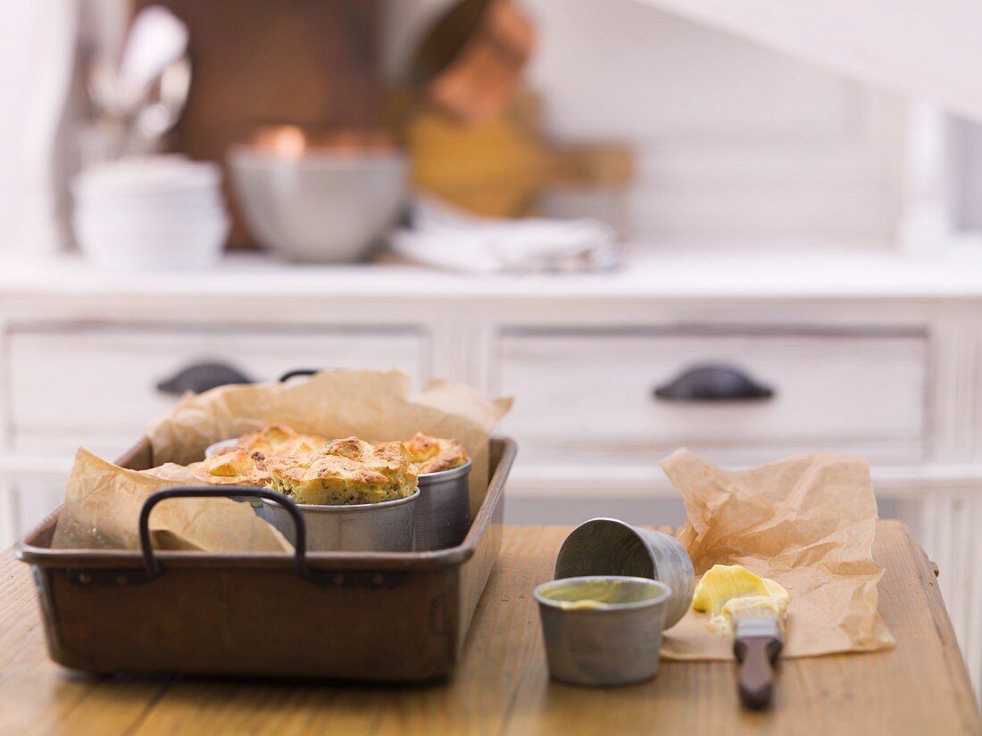 An arrangement of savoury pastries