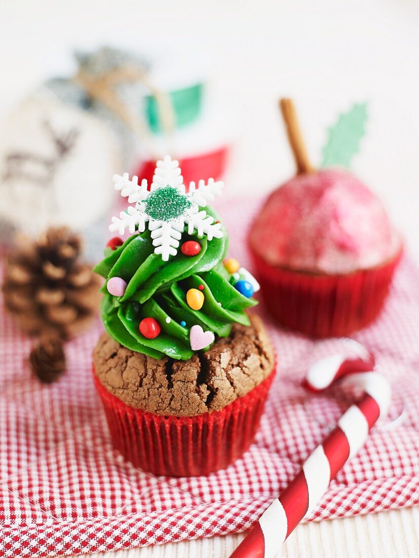 Christmas cupcakes