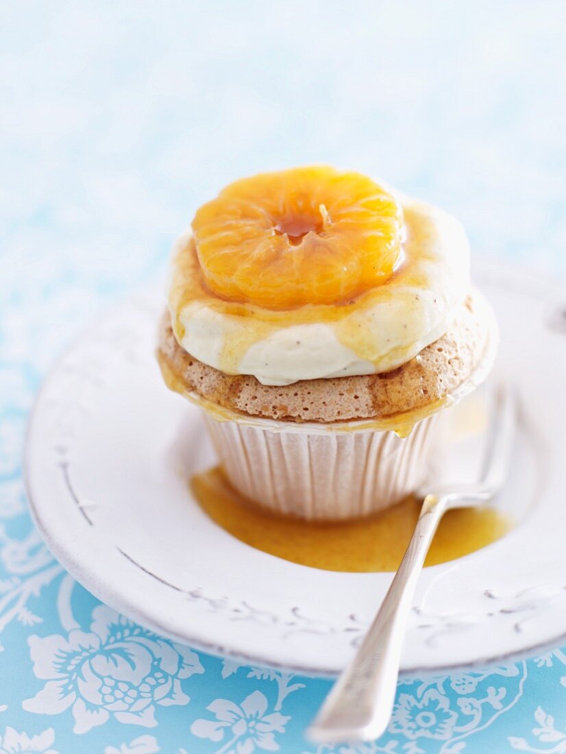 Mandarinen-Cupcake