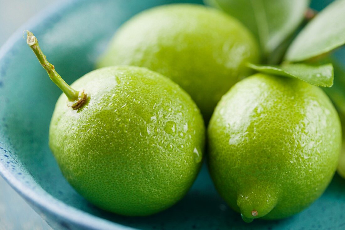 A bowl of wet limes