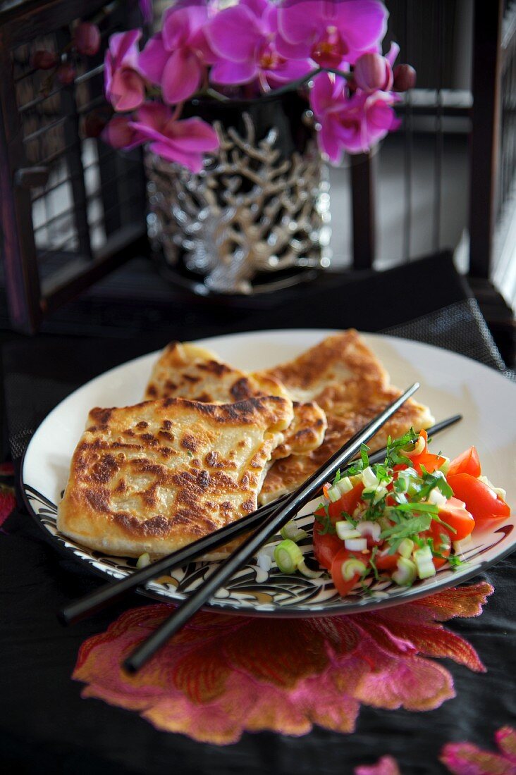 Roti Canai (Fladenbrot, Malaysia)