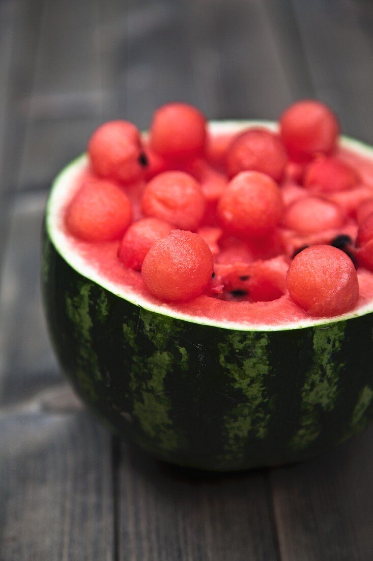 Wassermelonenkugeln