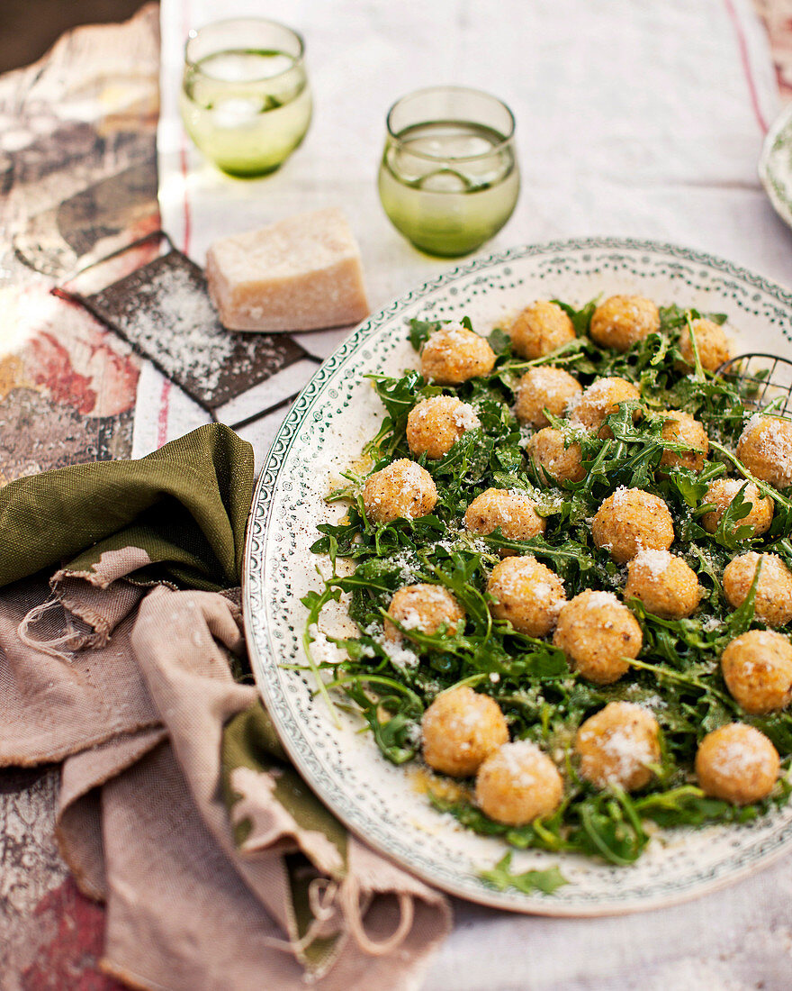 Pumpkin ricotta balls