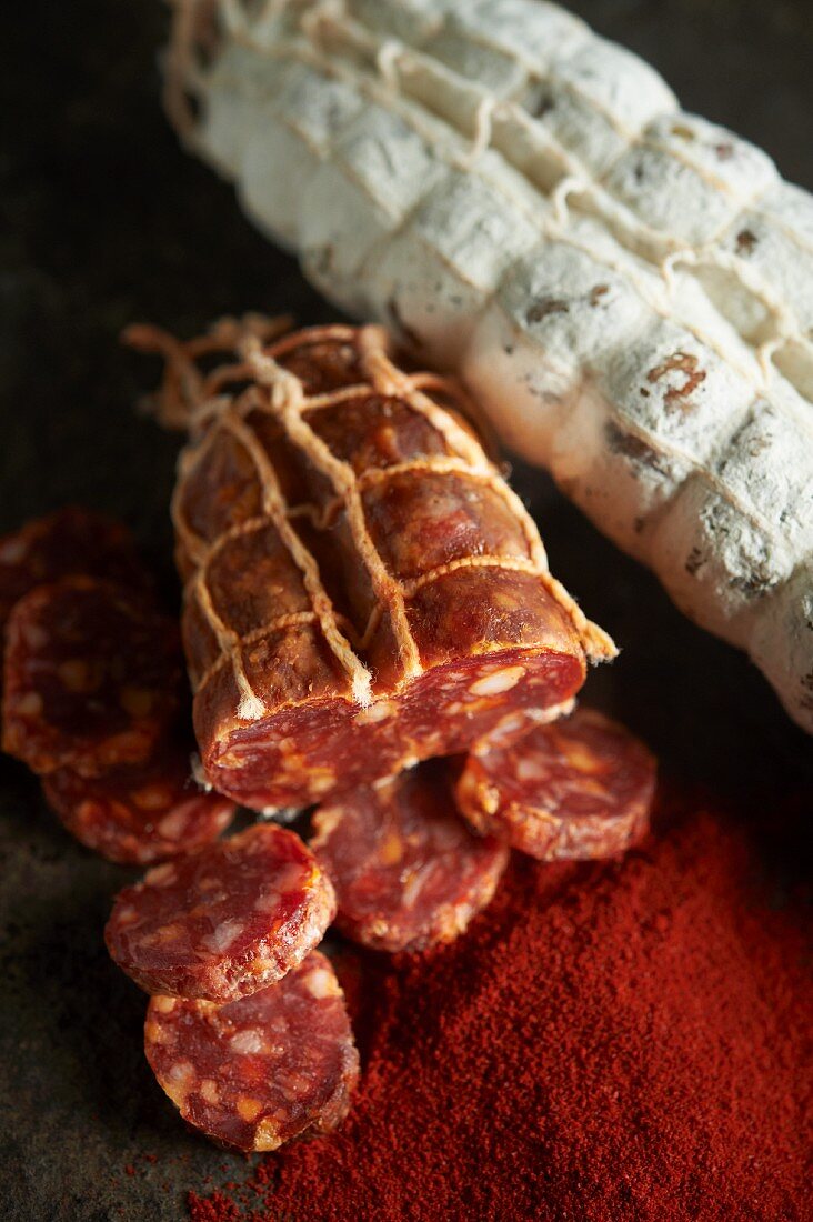 Chorizo and smoked pepper salami