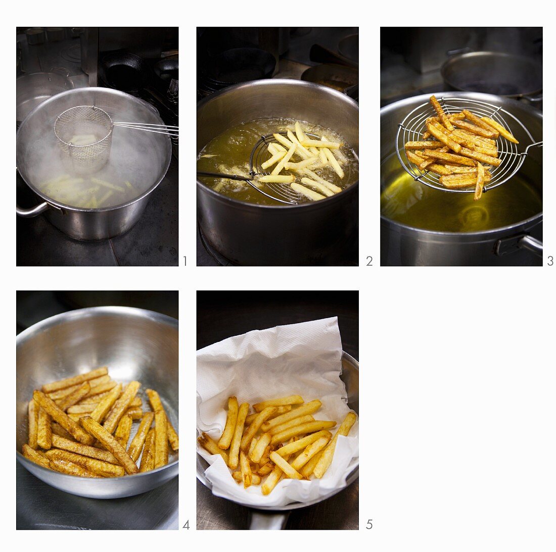 Pommes frites zubereiten