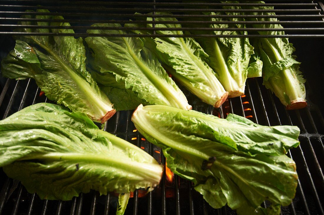 Romaine Lettuce on the Grill