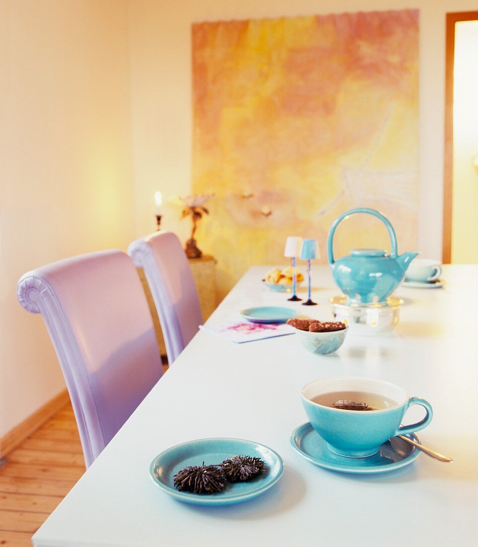 Table laid for tea