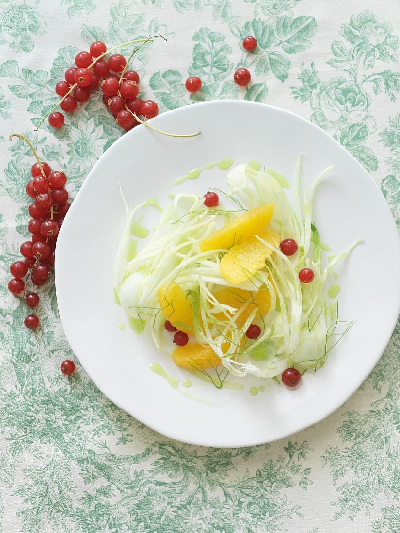 Fennel Salad with Orange Segments and Currants