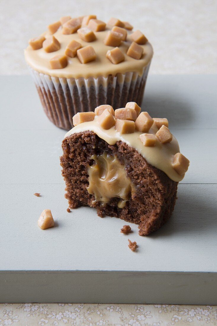 Toffee-Cupcakes