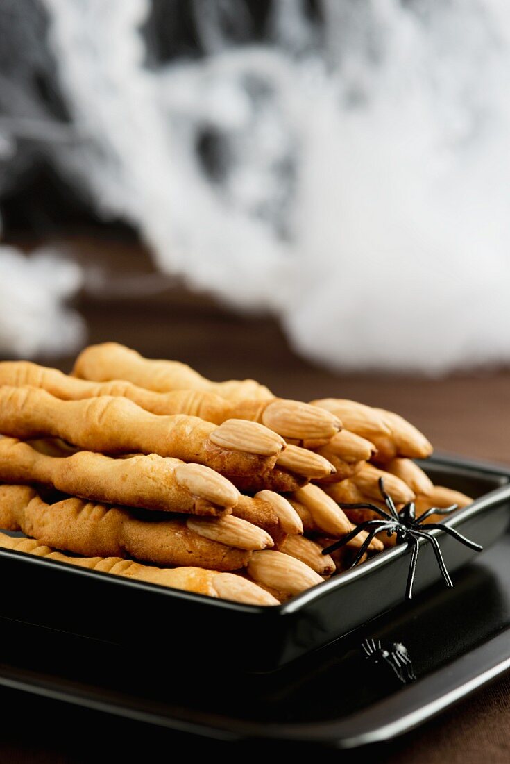 Gruesome almond fingers for Halloween