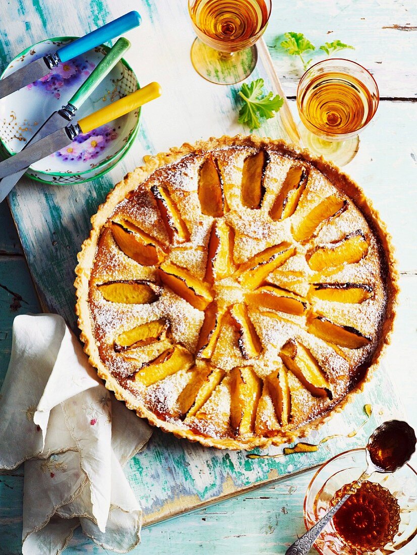 Pfirsich-Frangipane-Tarte