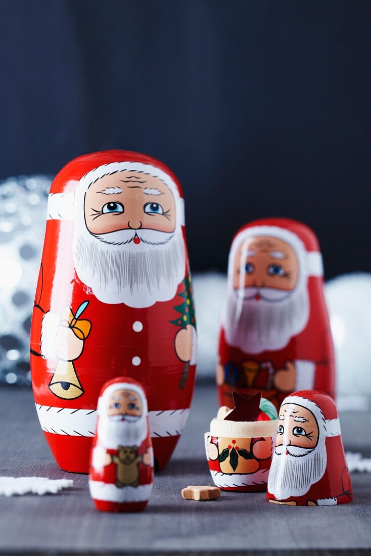 Father Christmas Russian dolls