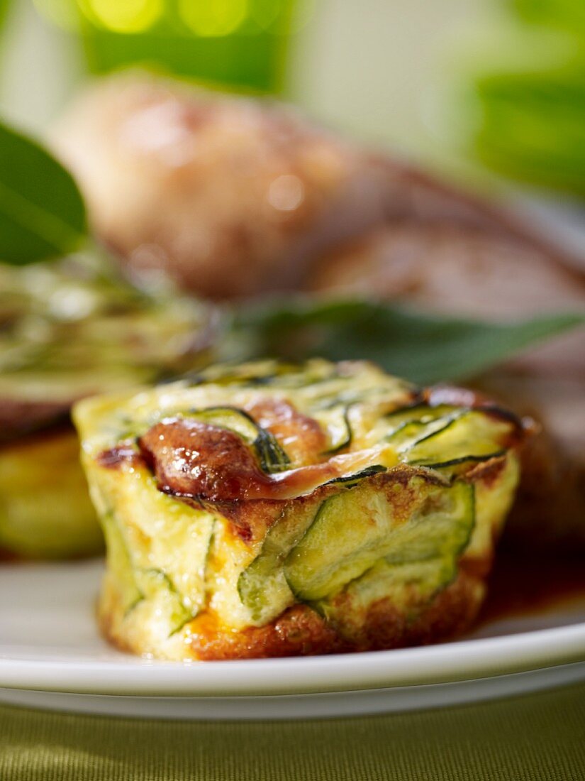 Courgette clafoutis