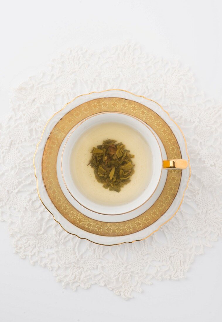 Eine Tasse Grüner Tee