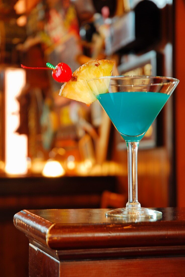 A blue Martini