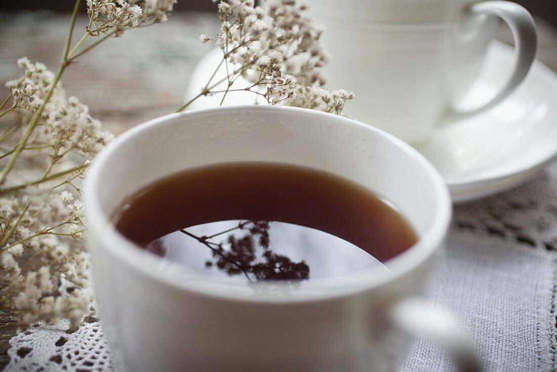 A cup of black tea