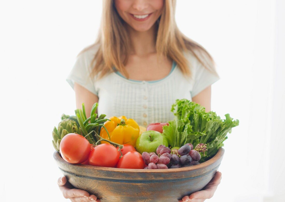 Stillleben mit Obst und Gemüse