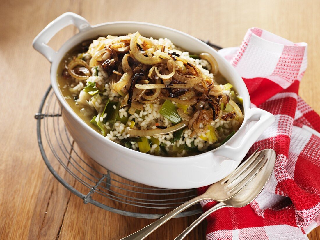 Ryys und Boor (rice dish with leek), Switzerland