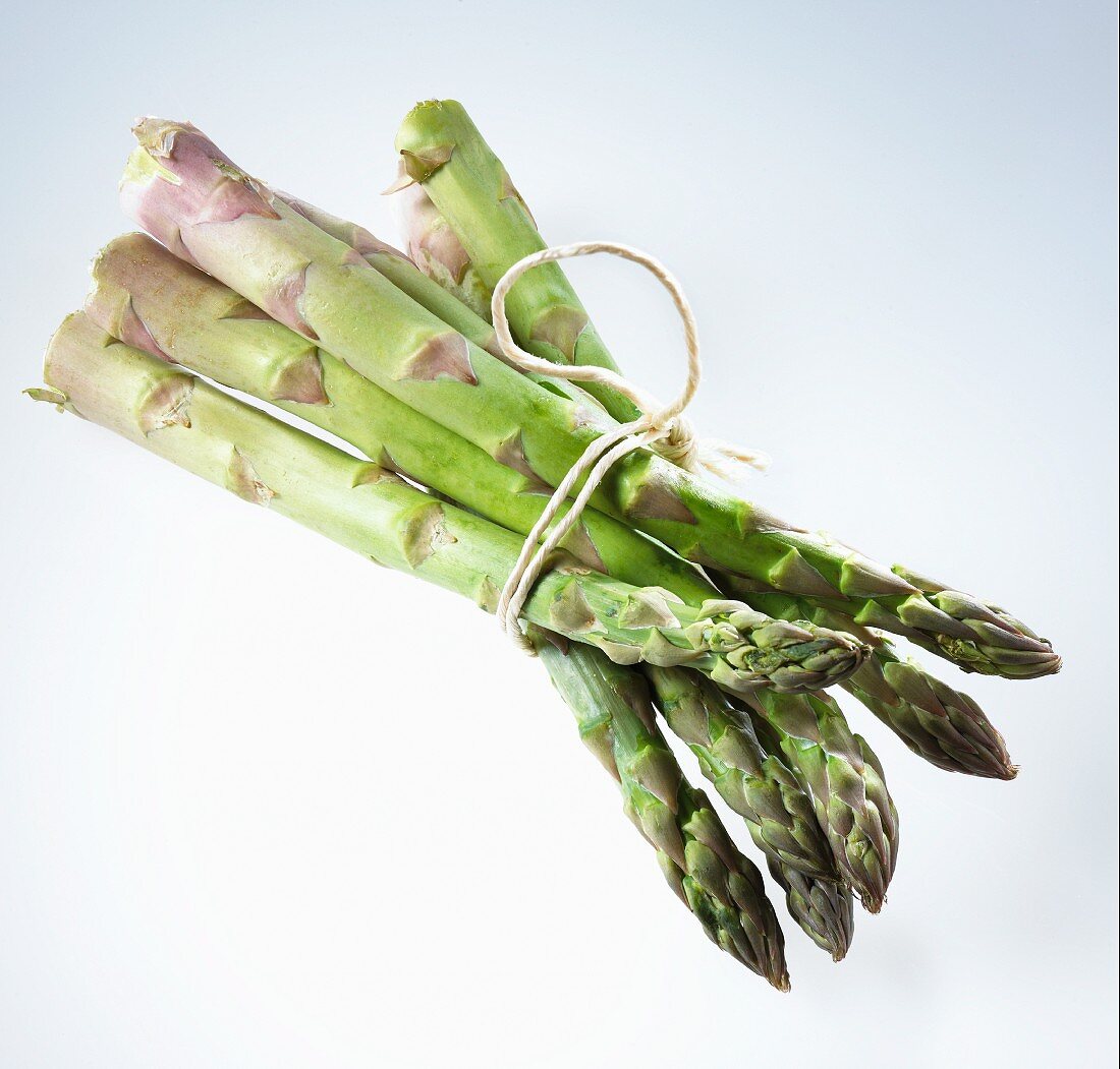 A bundle of fresh green asparagus