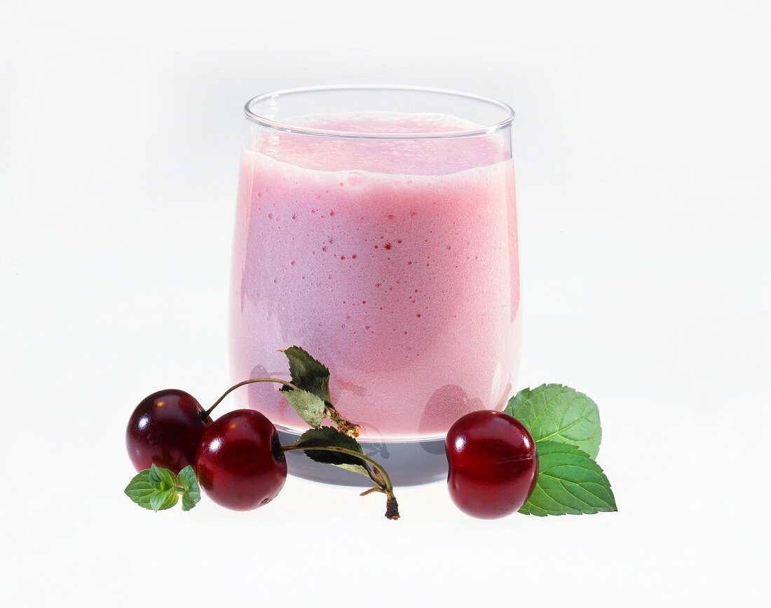 Black Cherry Milkshake with Cherries