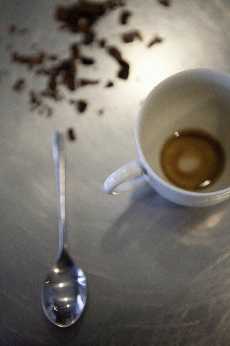 Espressotasse mit Kaffeerest