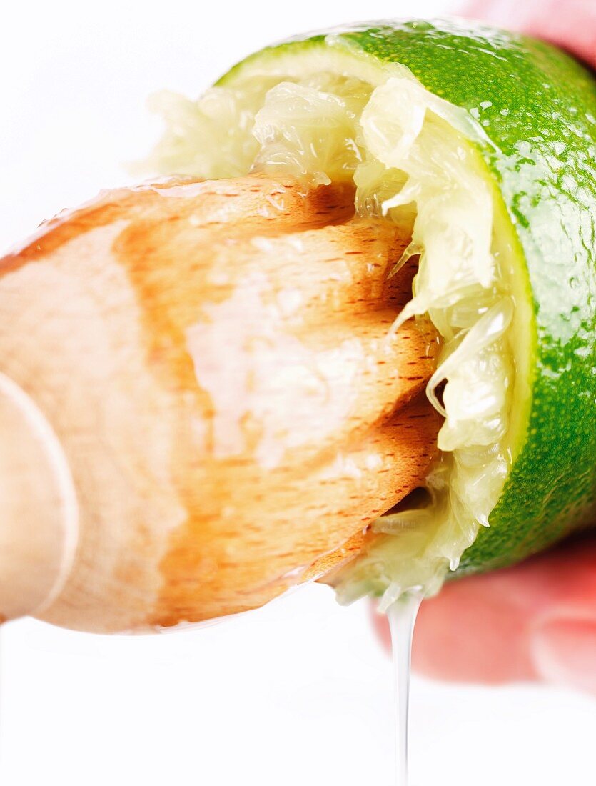 Squeezing a lime