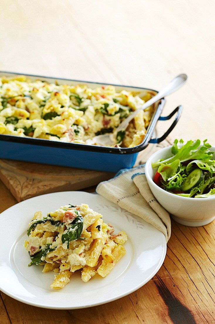 Pasta al forno con la ricotta (Nudelauflauf mit Ricotta)