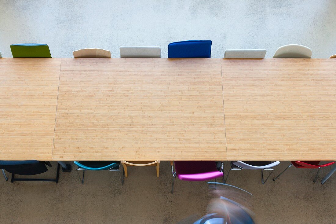 Conference table in the Van Nelle Design Factory, Rotterdam, Netherlands