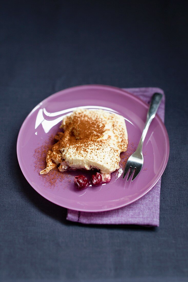 Tiramisu mit Kirschen