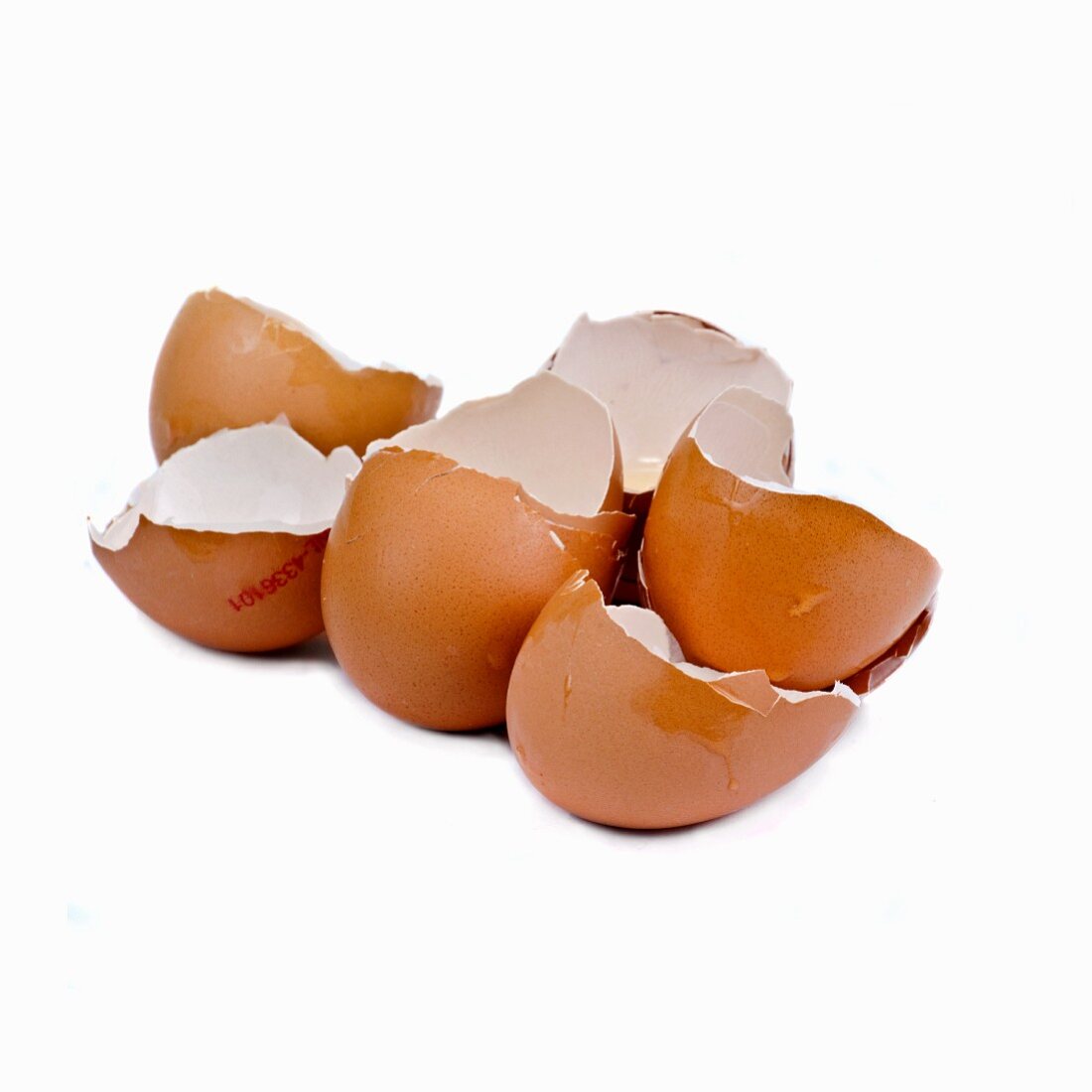 Several eggshells