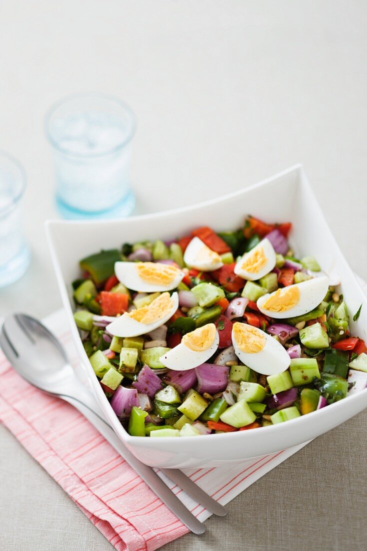 Insalata agrodolce (sweet and sour vegetable salad, Italy)