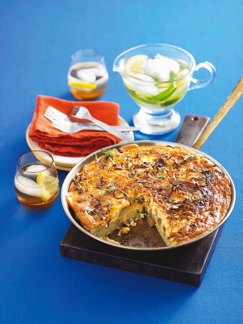 Spanish omelette with chilli